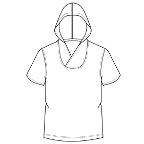 Patron ropa, Fashion sewing pattern, molde confeccion, patronesymoldes.com Hoodie T-Shirt 792 MEN T-Shirts